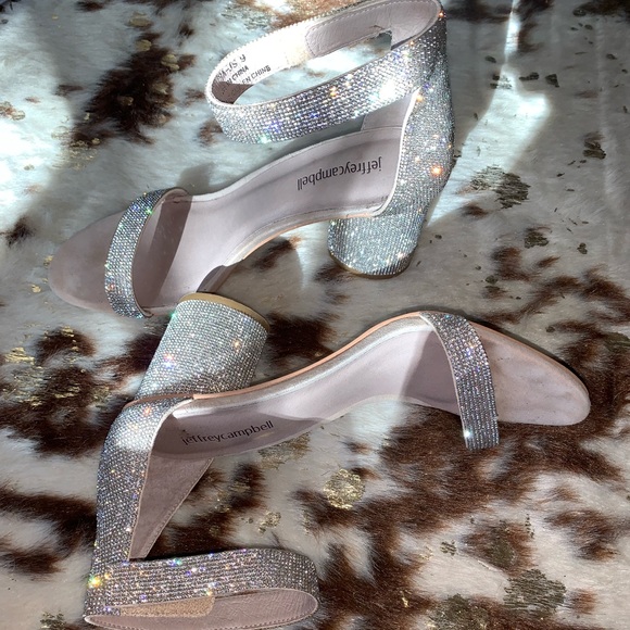 Jeffrey Campbell Laura Nude Suede Champagne Heels - Picture 10 of 12